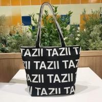 ราคา กระเป๋าผ้า สกรีนลาย TAZII ผ้าแคนวาส สามารถใช้ได้ 2 ด้านสลับกัน (26803251152)