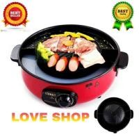ราคา เตาปิ้ง ย่าง บาร์บีคิวไร้ควัน กระทะไฟฟ้า หม้อต้มสุกี้ OTTO รุ่น GR-170 (ของแท้) หน้าเตาเคลือบเทฟลอนแท้ (5973999392)