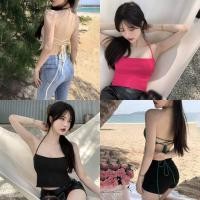ราคา KFC‍♀️ไหมพรมคล้องคอ สีพื้น สีสด เชือกผูก โชว์หลัง เซ็กซี่ ฟรีไซส์ พร้อมส่ง‍♀️ #98076 (18320528266)