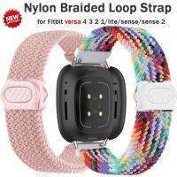 ราคา สายนาฬิกาข้อมือไนล่อนถัก อุปกรณ์เสริม สําหรับ fitbit versa 4 3 2 1 versa Lite Sports Band for versa sense 2/sense (24676056759)