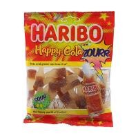 ราคา ฮาริโบ้กัมมี่กลิ่นโคล่าผสมเลมอน 160กรัม Haribo Happy Cola Sour Gummy 160g. [หมายเลขบาร์โค้ด 8691216090552 ] (56412611389)
