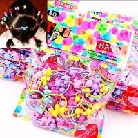 ราคา ยางมัดผมเด็กสีรุ้ง 50 ชิ้น ยางมัดผมเด็กนําเข้าน่ารัก ยางมัดผมเด็กสีรุ้ง (55561856693)