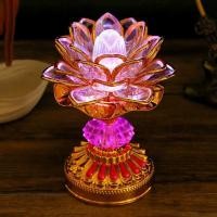 ราคา โคมไฟดอกบัวโคมไฟพระพุทธรูปอิเล็กทรอนิกส์ led ในครัวเรือนโคมไฟดอกบัว Plug-In สีสัน Changming โคมไฟ Guanyin พระพุทธรูปโคมไฟเชิงเทียน Orna (53712784833)