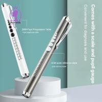 ราคา # ANTH # ไฟฉายฉุกเฉินไฟฉายฉุกเฉินทางการแพทย์แบบชาร์จ USB 2 In 1 Poet ไฟปากกา LED พร้อมเครื่องวัดนักเรียนแสงสีเหลืองสีขาวการตรวจสอบช่องปาก (51062521356)