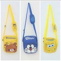 ราคา กระเป๋าสะพายข้างเด็ก Doraemon Rilakkuma spongebob (7581026290)