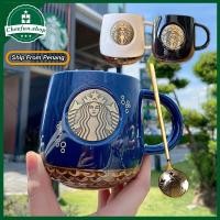 ราคา ใน penang Starbucks แก้วเซรามิคคลาสสิคพร้อมป้ายทองแดง แก้วมัคคอลเลกชั่นจํากัด ถ้วยกาแฟนางเงือก (49810453791)