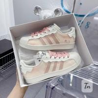 ราคา DAS Adidas Superstar Shell Toe Design รองเท้าผ้าใบ 3 สีสีฟ้าครีมสีชมพูกล่องเต็มคลาสสิกสีดำและสีขาวส (23688721882)