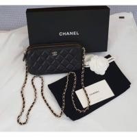 ราคา Chanel double zip WOC wallet on chain color:Black (3109585631)