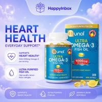 ราคา Qunol Ultra Omega-3 Fish Oil 1000mg | Lemon Flavor | 180 Mini Softgels (40377078072)