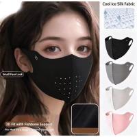 ราคา หน้ากากกันแดดป้องกันรังสียูวีรูปตัว โวลต์ ผ้าไหมน้ําแข็งผ้าคลุมหน้ากันลมและกันฝุ่น (51513983609)