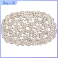ราคา JIAGU โครเชต์ดอยลี่, แผ่นรองจานโครเชต์ผ้าฝ้ายสีเบจ, ดอยลี่แฮนด์เมดทรงกลม (46564037644)