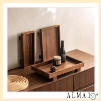 ราคา อัลมา ฆ้องฟู ถาดชาไม้สไตล์ญี่ปุ่นถาดตกแต่งสี่เหลี่ยมขนมพาเลทโต๊ะกาแฟ (48814915503)