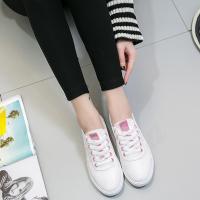 ราคา SHOES Santana sneakers Fashion รองเท้า ลำลอง ผ้าใบ ผู้หญิง แฟชั่น ราคาถูกสวยๆ กันลื่น Sport Girl รุ่น White/Pink (406473902)