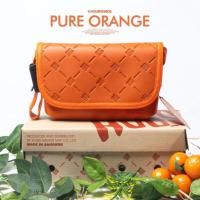 ราคา กระเป๋า HOBS Pure Orange กระเป๋าสะพายข้าง (9 นิ้ว) (40561314752)