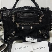 ราคา พร้อมส่ง New Balenciaga mini city สีดำ (4706682032)