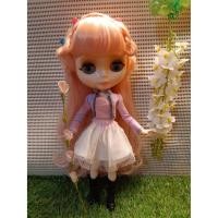 ราคา ตุ๊กตา รูป ชุดตุ๊กตาบลายธ์ Blythe ICY doll บลาย์ บลายธ์รีเจ็ค บลายธ์คัสตอม ชุดนอน เสื้อแขนสั้น แขนกุด กระโปรง ขาว (5668590634)