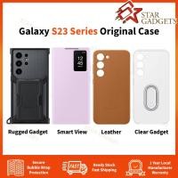 ราคา Samsung Galaxy S23 Series Leather Cover/Smart View Wallet Case/Clear Gadget Case/ ชุดเคส Gadget ทนทาน (46715093110)