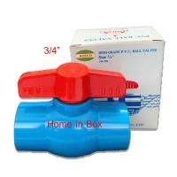 ราคา บอลวาล์ว วาล์วพีวีซี PVC 3/4" (หกหุน) คละยี่ห้อตรา LUCKY หรือ ACECO (THAI FENG) high grade คุณภาพดี (7318166182)