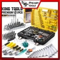 ราคา DELTON King Tools ชุดเครื่องมือ ประแจ ชุดบล็อก 121 ชิ้น(ชุดใหญ่) ขนาด 1/4 นิ้ว 3/8 นิ้ว 1/2 นิ้ว ชุดประแจ รุ่นDKT-121PCS (23742037469)