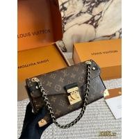 ราคา LV Trunkie Chain Bag, Classic Monogram Canvas+Metal Rivets, Retro Modern.Sliding Chain Shoulder Strap, One Shoulder/Crossbody All OK, Size 26 x 17 x 7cm, Daily Commuter, Outing Street Super Practical!