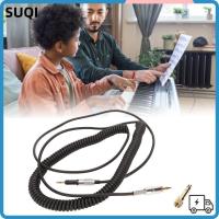 ราคา SUQI หูฟังเปลี่ยนสาย,ยืดกับ 6.35 Adaptor HiFi Coiled สาย, 3.5 มม.ถึง 2.5 มม.สายสัญญาณเสียงสเตอริโอสําหรับ Sennheiser HD6 HD7 HD8 HD515 HD518 HD558 HD598 ใช้ทุกวัน (40132420400)