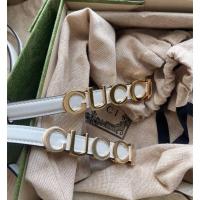ราคา Gucci Belt white color หน้ากว้าง 2 cm. ปรับได้ 3 รู เข็มขัดของแท้100% (50661801693)