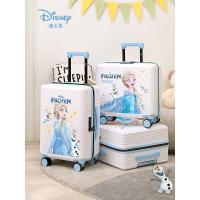 ราคา กระเป๋าเดินทางสำหรับเด็กผู้หญิงลายดิสนีย์, กระเป๋าเดินทางล้อลากลายเอลซ่าจาก Frozen, กระเป๋าเดินทางล้อลากขนาด 20 นิ้วสำหรับนักเรียนพร้อมระบบล็อครหัส (43783283645)