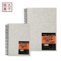 ราคา กระดาษ Daqian Sketchbook Professional Sketchbook A3/A4 รูปแบบผ้า Hard Surfacebook Art นักเรียนเฉพาะภาพวาดนักเรียนหนาผ้าลินินปก 80 แผ่น Sketch Sketch Sketch Sketch Sketchbook (55863080067)