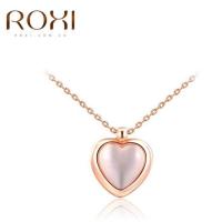 ราคา สร้อยคอพร้อมจี้ Rose Gold Plated ประดับอัญมณี Opal รูปหัวใจ ยี่ห้อ ROXI (12799124)
