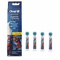 ราคา สําหรับหัวแปรงสีฟันไฟฟ้า Oral b Pro Kids พร้อมตัวละคร Spiderman ขนแปรงนุ่มพิเศษ สําหรับเด็กอายุ 3 ปีขึ้นไป แพ็ค 4 หัวแปรงสีฟัน (54315461953)