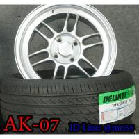 ราคา ยางรถยนต์ DELENTI พร้อม ล้อแม๊กซ์ REF1 ขอบ 15 4รู 1 ชุด, AK-07 (7077597970)