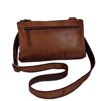 ราคา [กระเป๋ามือสอง] BAG2BAG ของแท้! หนังวัวแท้ Vintage Crossbody 10นิ้ว สีน้ำตาล กระเป๋าสภาพดี กระเป๋าสะพายข้าง (43423242066)