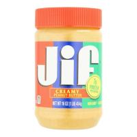 ราคา อย่างดี!! JIF จิฟ เนยถั่วบดละเอียด 454 กรัม พร้อมส่ง!! (11207219425)