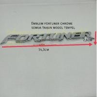 ราคา EmbGlue sticker โลโก้สัญลักษณ์ตัวอักษร Toyota Fortuner Fortuner ทุกปี 2005-2020 Chrome (28881754535)