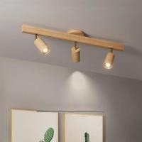 ราคา โคมไฟเพดาน Led แบบไม้ สไตล์โมเดิร์น สําหรับห้องนั่งเล่น โคมไฟติดเพดาน มินิมอล โคมไฟไม้สัก (18279261599)