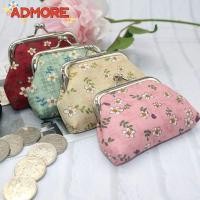 ราคา ADMORE Money Clip, กระเป๋าใส่เหรียญขนาดเล็กแบบพกพา, กระเป๋าสตางค์ผ้าพิมพ์ลายดอกไม้ (57164656894)