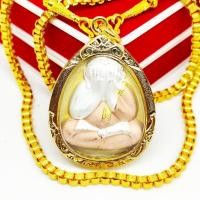 ราคา พระปิดตา วัดบวรนิเวศ เนื้อทองสามกษัตริย์ งานเลี่ยมทองไมครอนเกรดAกันน้ำ รุ่นครบ 7 รอบ บูชาเสริมเงินทองป้องกันภัยอันตรายทั (16170680824)