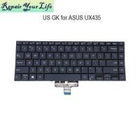 ราคา ภาษาอังกฤษกรีกแล็ปท็อป backlit คีย์บอร์ดสําหรับ ASUS Zenbook UX435 UX435E UX435EA UX435EG US โน้ตบุ๊คเปลี่ยนคีย์บอร์ด 210FUS00 (53964535861)