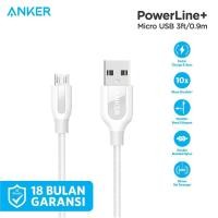 ราคา สาย Anker Powerline + Micro Usb 3FT สีขาว - A8142 (18276912330)