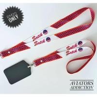 ราคา PREMIUM Batik Air Lanyard ฟรี ID HOLDER/เชือกเส้นเล็กแบบกําหนดเอง (52460296892)
