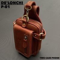 ราคา De’lonchi กระเป๋าร้อยเข็มขัดหนังแท้ กป.เหน็วเอว รหัสP-01 ซองใส่โทรศัพท์ มือถือ หนังวัวชาร์มัว(หนังฟอกนิ่ม) (24155694496)