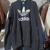 ราคา ADIDAS BIG LOGO Floral Adidas เสื้อฮู้ดสีดํา (40564628157)