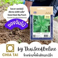 ราคา 10/70 เมล็ดพันธุ์ โหระพา 4,000 เมล็ด ซองจัมโบ้ เพิ่มปริมาณมากกว่า 3 เท่า! ตราเจียไต๋ Sweet Basil (465363763)