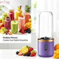 ราคา ECHOEDGE เครื่องคั้นน้ําผลไม้ไฟฟ้า, ชาร์จ USB 400ml ถ้วยคั้นน้ําผลไม้ผลไม้, มัลติฟังก์ชั่นสีเขียว/สีม่วงน้ําผลไม้ Maker เครื่องปั่นสมูทตี้ฤดูร้อน (41532504576)