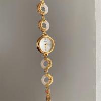 ราคา Jinyu Peace Round Design สร้อยข้อมือจีนใหม่ Niche Simple นาฬิกาหญิงหรูหรา High-End Vintage ขนาดเล็กหญิงนาฬิกา 6.29 (54313299358)