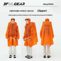 ราคา king Raincoat Long Sleeve Zipper Design Women/Men 210T/15D Ultralight Outdoor Hooded Rain Coat With (57964979267)
