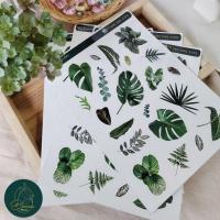 ราคา สติ๊กเกอร์ ไดคัท ตกแต่งรูปใบไม้ DIY สติ๊กเกอร์ PVC กันน้ำ ฉีกไม่ขาด (15478362478)