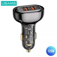 ราคา Usams CC158 Car Fast Charger Car Transparent Digital Display 125W (23324246953)