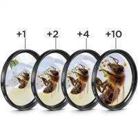 ราคา Close Up Macro Filter +1+2+4+10 Close-UP 37MM 43MM 46MM 49MM 52MM 55MM 58MM 62MM 67MM 72MM 77MM for Canon Nikon Sony Cam (29770167852)