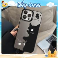 ราคา IMD Monochrome Cat iPhone Case Hard, Shatterproof, ป้องกันกล้อง - iP 7/8/X/XS/11/12/13/14/15/117/Plus/Pro/Max/Air (56755247430)